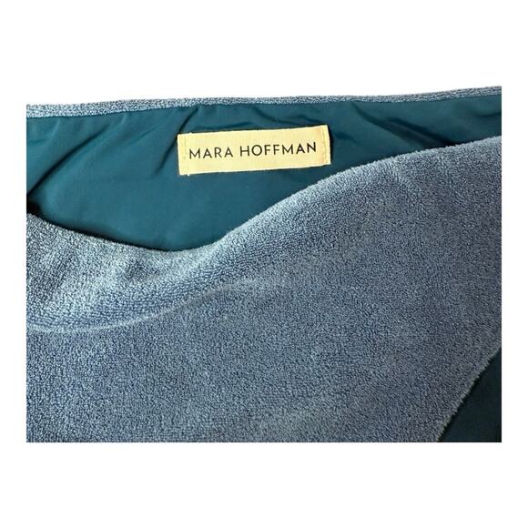 Anthropologie Mara Hoffman Kay Terry Fabric Bikini Bottom in Slate Blue XL - Picture 8 of 11